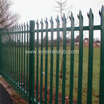 2.2m High Powder Coated Steel Palisade Fencing